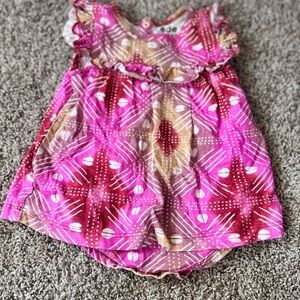 Pink Patterned Kids Bodysuit